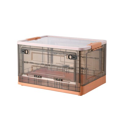 Foldable Book Storage Box Household Plastic Transparent Stor