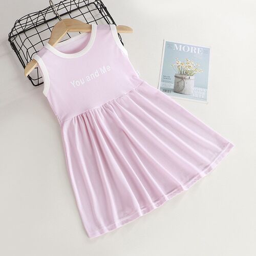 Summer 2025 Girls Dress Princess Skirt for Kids Casual Child