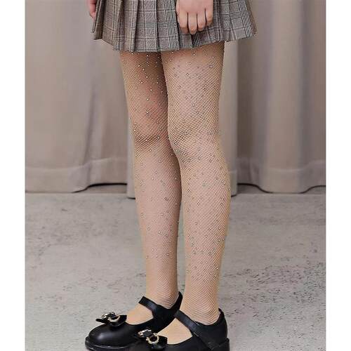 Girls Tights Kids Sparkle Tights High Waist Pantyhose Rhines