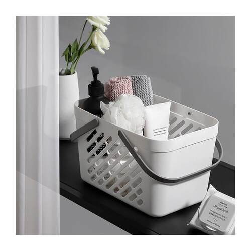 Portable Shower Caddy Basket Plastic Organizer Storage Tote0