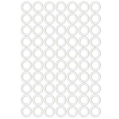 100 Pcs Curtain Roman Circle Sheer Curtains Perforated