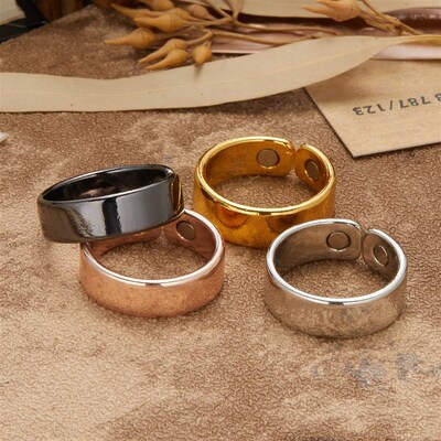 rendy Punk Magnetic Therapy Weight Loss Rings for Women Men
