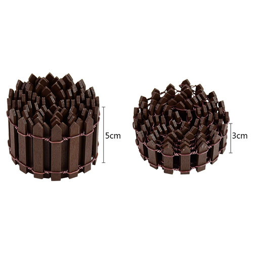 3/5cm*100cm Mini Fence Barrier DIY Miniature Fairy Garden Fe