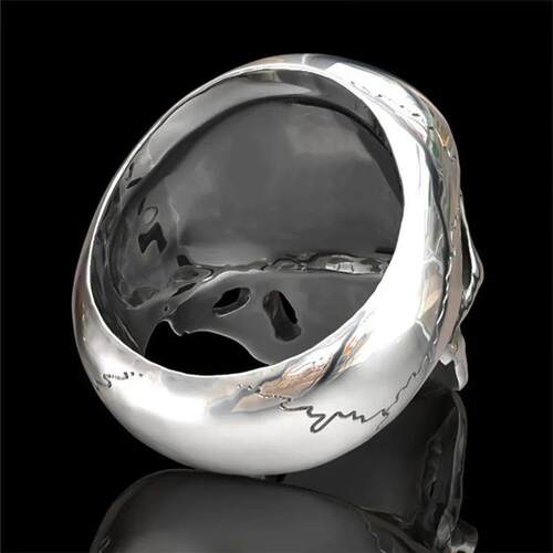 Hip-Hop Mens Biker Rings Ghost Head Skull Rings for men