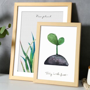 Nordic simple wooden photo frame square picture frames 相框