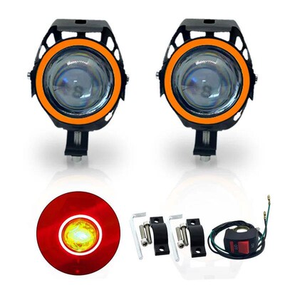 Motorcycle LED Headlight Additional Spotlights 3000LMW U7 Mo
