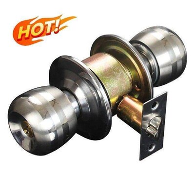Stainless Steel Round Door Knobs Knob Handle Internal Round