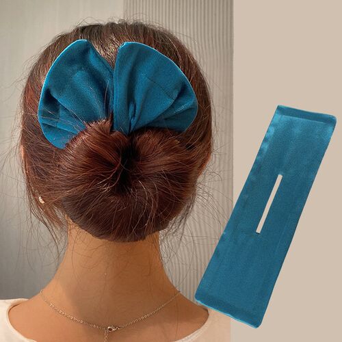 AMORCOME1PC Deft Bun Hair Band Women Hair Styling Colorful P
