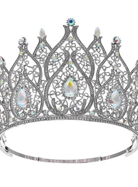 European Big Miss Universe Bridal Crowns Cubic Zircon Crysta