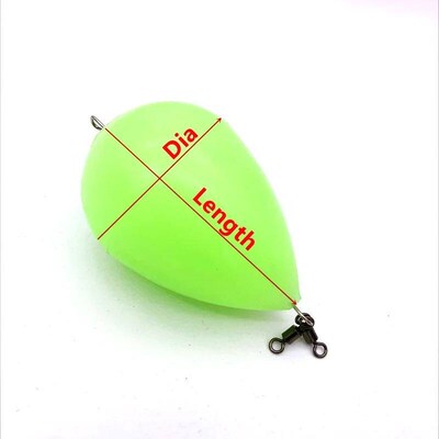Egg Float Upward Luminous Bobber Fluorescence Float Fishing