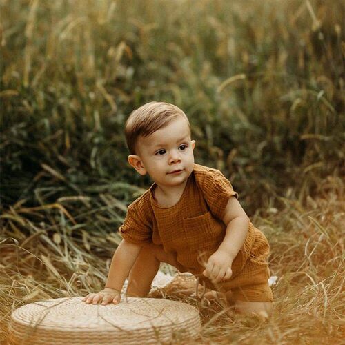 2023 Summer Toddler Baby Clothes Short Sleeve Elastic Shorts
