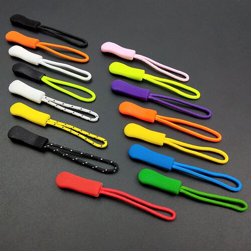 10pcs/lot Zipper Pull Rope End Fit Zippers Puller Zip Head R