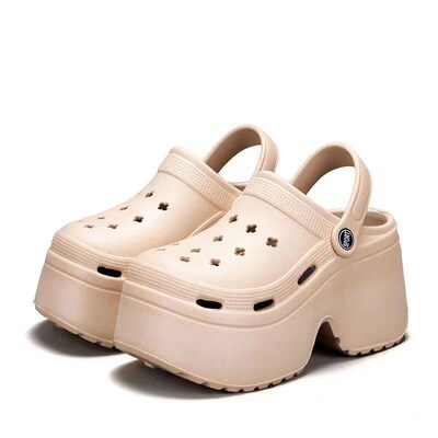 Womens Wedges Heel Sandals Summer 2024 Closed Toe Chunky Pl