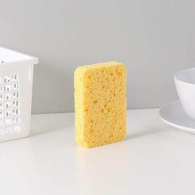Cellulose sponge for dishwashing, suitable for home kitchen