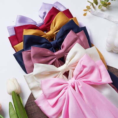 Red bow tie hairpin female Headband hair accessories clip