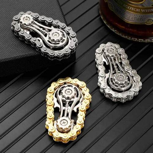 EDC Spinner Sprocket Fidget Spinner Metal Bike Chain Antisss