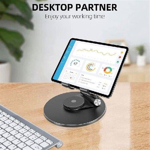 Adjustable Tablet Stand, 360 Swivel Base Aluminum Alloy