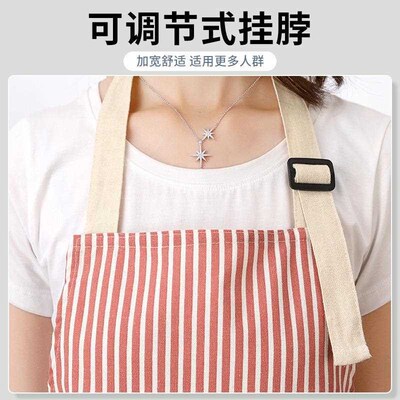 apron pinafore pinny Cotton linen cooking apron custom logo
