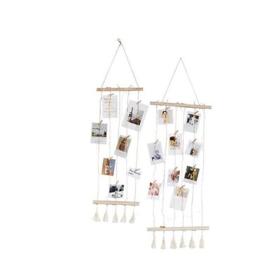 Nordic Wall Decoration Room Wooden Stick Photo Frame Artwork