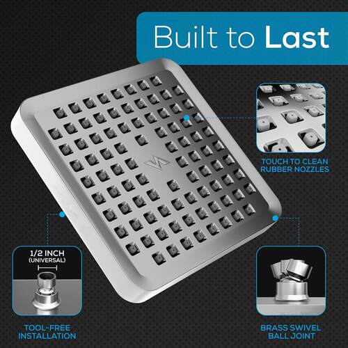 Shower Head Bathroom Showerhead High Pressure Rain Rainfall