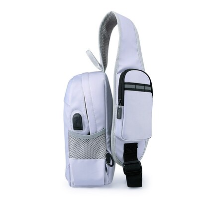 New Mens Chest Bag Large Capacity Oxford Cloth Mens Crossb