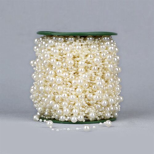 5 Meters Artificial Pearls Beads Chain Garland Flowers DIY W