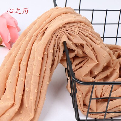 Thickened chiffon long scarf Malaysian headscarf shawl围巾
