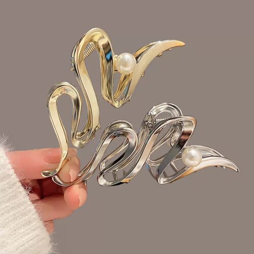 Fashion Geometric Metal Hair Claw Clips for Women Vintage Ha
