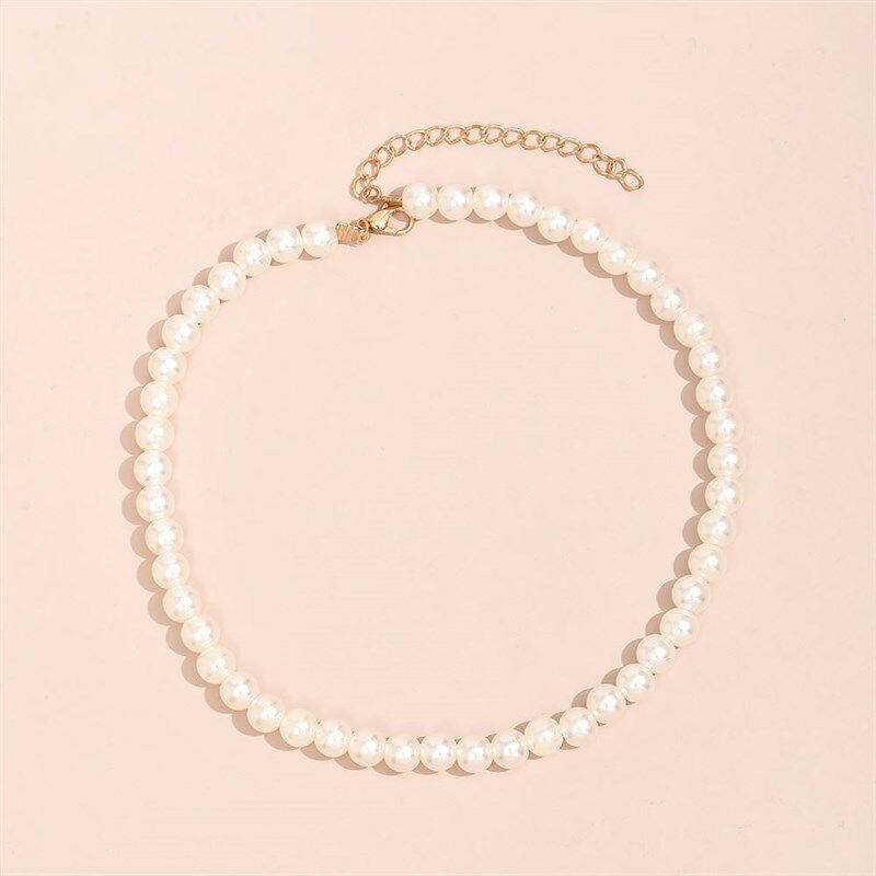 Trend Elegant Jewelry Wedding Big Pearl Necklace For Women W