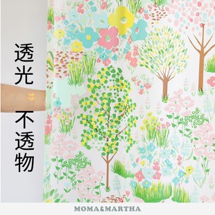 默玛EV浴室防水浴帘隔断高档免打孔浴帘装 防霉卫生间莫奈花园