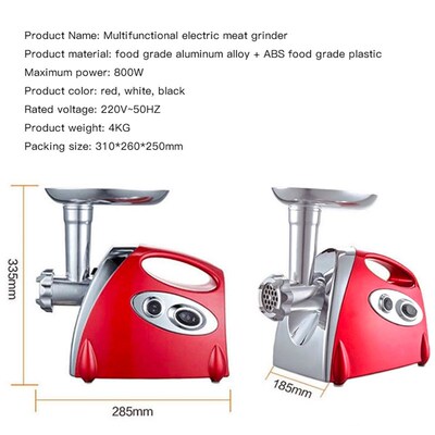 Electric Meat Grinder 800W Sausage Maker Meats Mincer 绞肉机