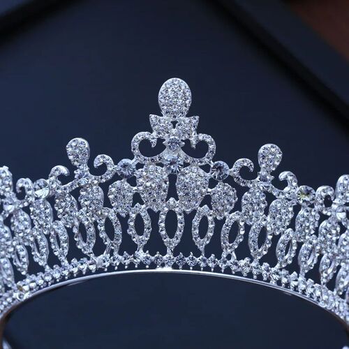 Baroque Luxury Bridal Crystal Tiara Crowns Princess Queen Pa
