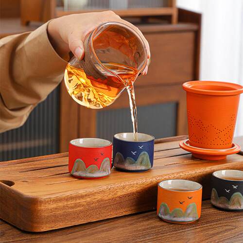 National潮 Portable Tea Set Gift Set, Company Year-End