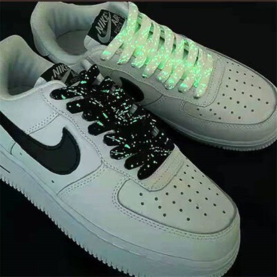 1 Pair Flat Reflective Runner Shoe Laces Safety Luminous Glo