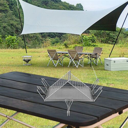 Picnic Bread Rack Stainless Steel Toaster Camping Heated Ove