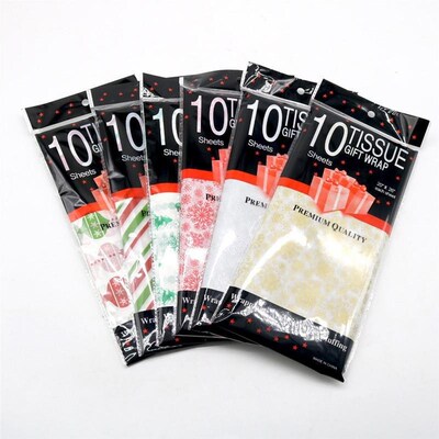 Christmas Tissue Paper Gift wrapping 19*26in wrapper Colored