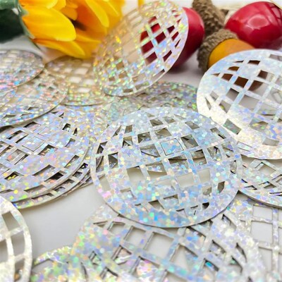 100Pcs/bag 70s 80s Disco Ball Laser Sequin Confetti Table