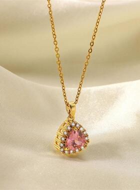 Fashionable 18K Stainless Steel White Micro-Set Zircon Bezel