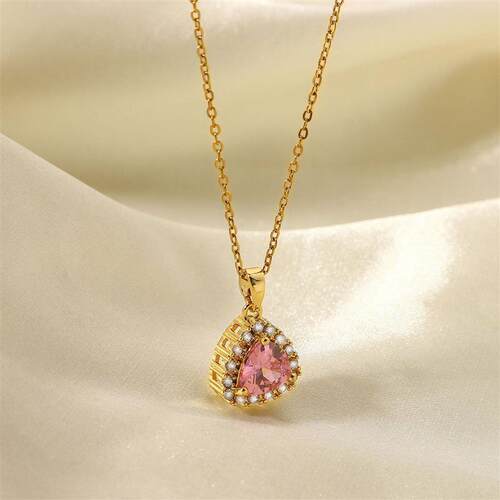 Fashionable 18K Stainless Steel White Micro-Set Zircon Bezel