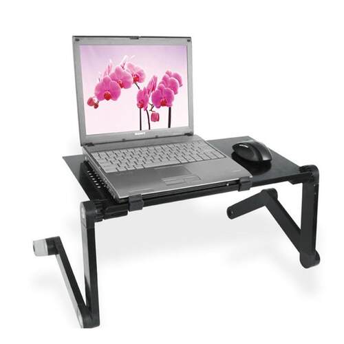 New Adjustable Aluminum Laptop Desk Table Ergonomic TV Bed 1