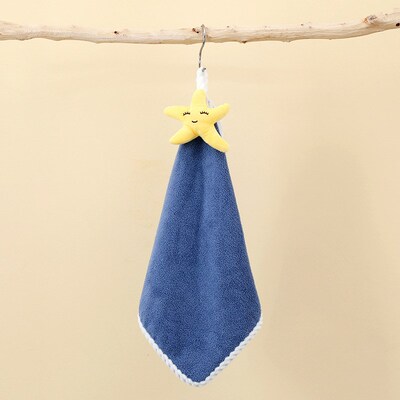 Kitchen Bathroom Coral Fleece Hand Towel Cute QuickDry Super