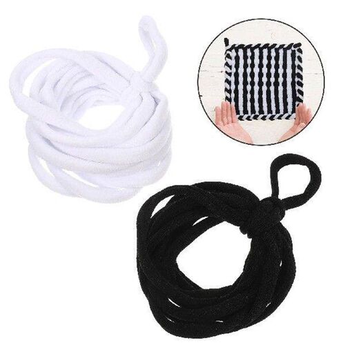 192 Pcs Headband Braided Rope Coaster Toddler Weave Acrylic