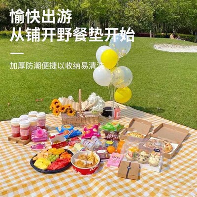 Spring outing picnic mat outdoor tent 600D thickened moistur