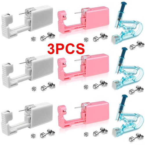 1-3Pcs Disposable Safe Painless Ear Piercing Healthy Sterile