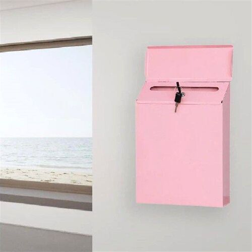 Wall Mounted Mailbox Pink Decorative Mail Box for House