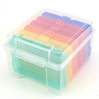Storage Box Photo Album Storage Box Compact Transparent