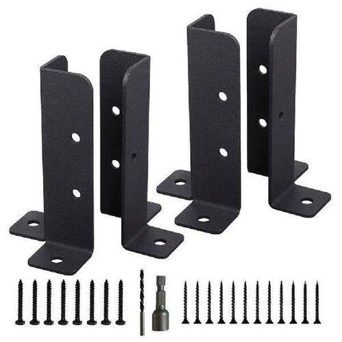 4 Pcs New Adjustable Wood Fence t Base Support Portable