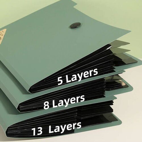 5 Layers A4 File Folder Storage Bag Test Paper Desktop Tool