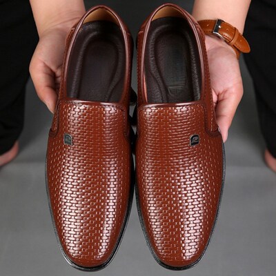 Spring Men Loafers Leather Men Shoes Summer Hollow Breathabl