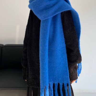 19 Colors Cashmere Scarf Women Men Thickened Solid Color Sha